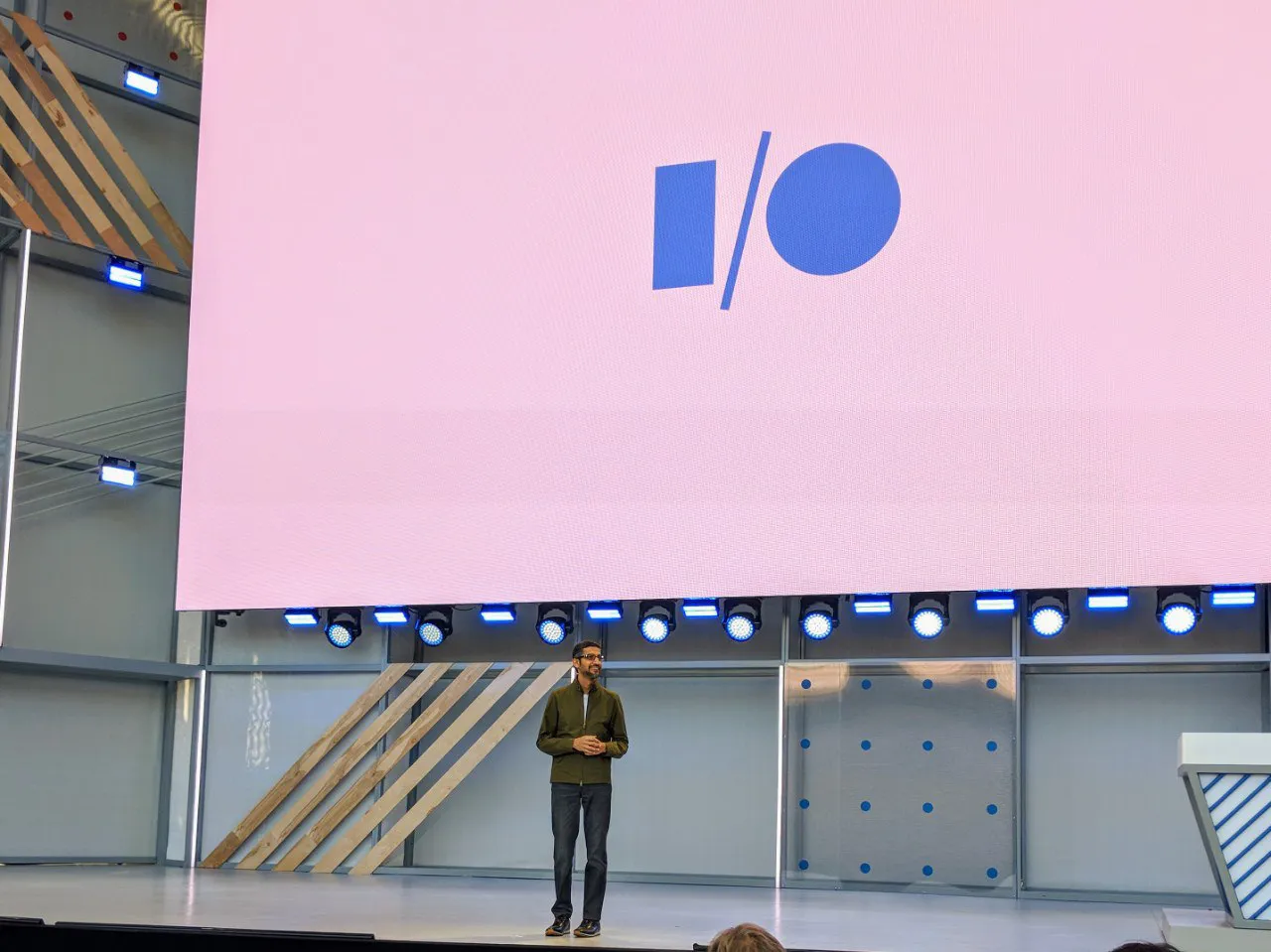 Sundar Pichai on stage!